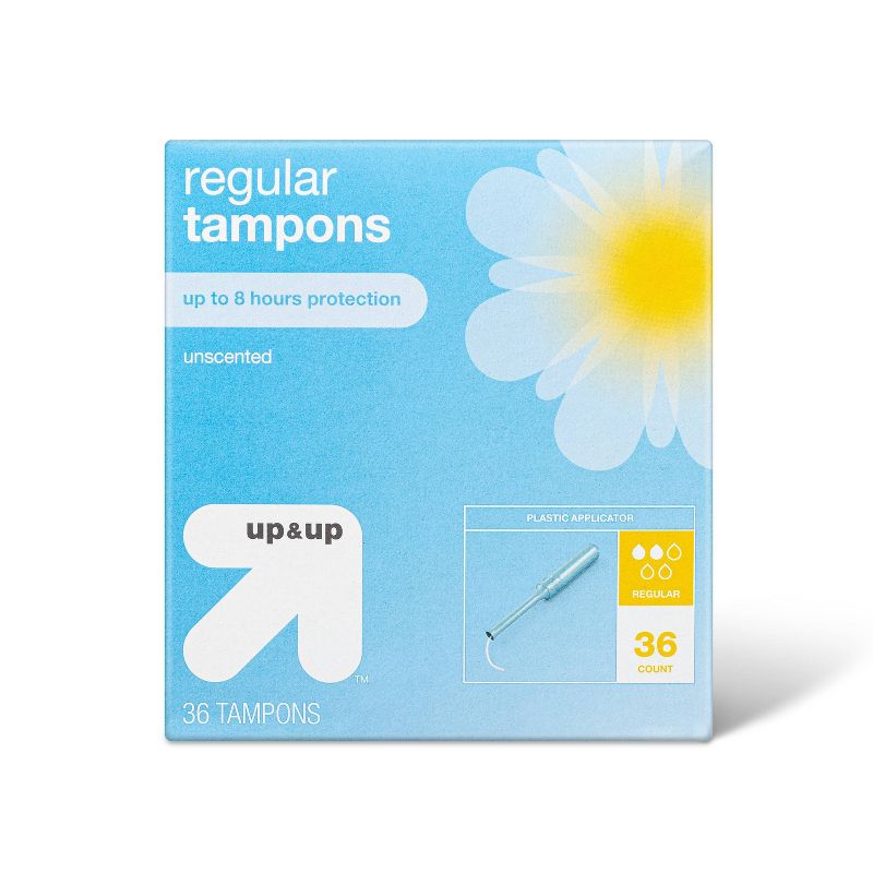 Tampons - Regular Absorbency - Plastic - 36ct - up &#38; up&#8482;, 1 of 5
