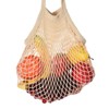 Unique Bargains Cotton Mesh Bag Net String Grocery Bag 15 x 12.2 Inch - 4 of 4