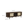 Modway Reid 61 Inch TV Stand in Walnut - Mid-Century Modern Entertainment Center for Flat Screen TVs up to 68” - 3 of 4