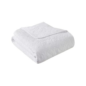 1 Pcs Elegant Reversible Throw, Classic Stitch Pattern Rich Depth and Texture Bedding Set, All Season Home Textile fits Lux Bedroom Decor - 1 of 4