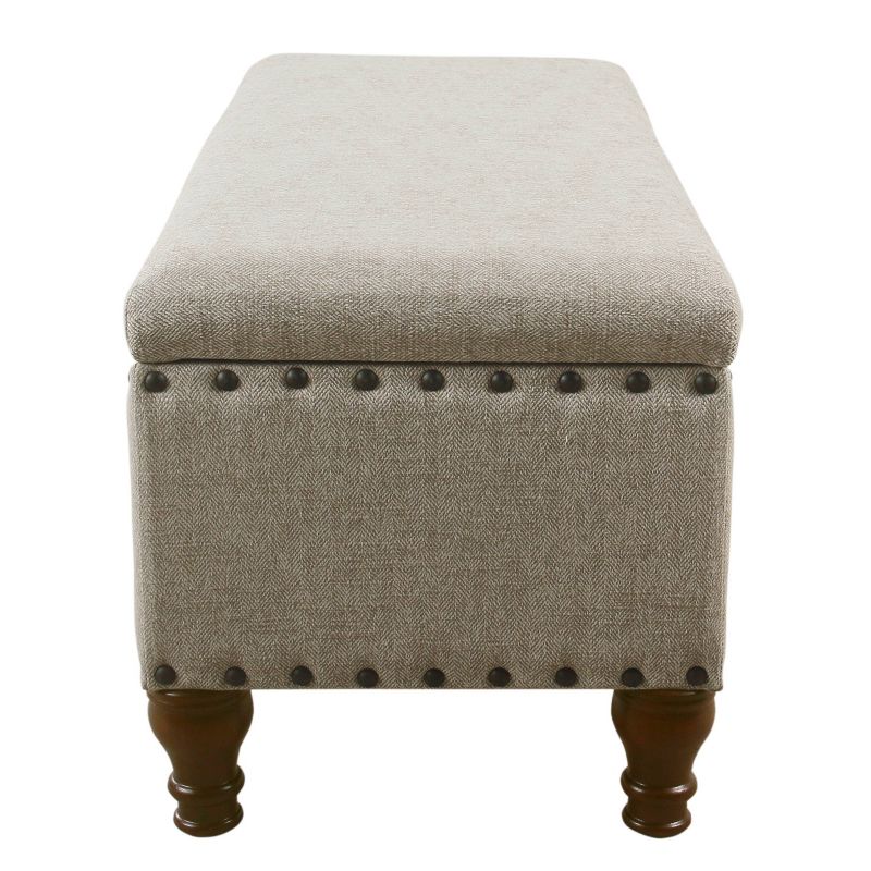 Large Storage Bench with Nailhead Trim - HomePop, 5 of 13