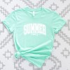 Varsity Summer Vibes Cursive - Women's Short Sleeve Graphic T-Shirt - 3 of 4