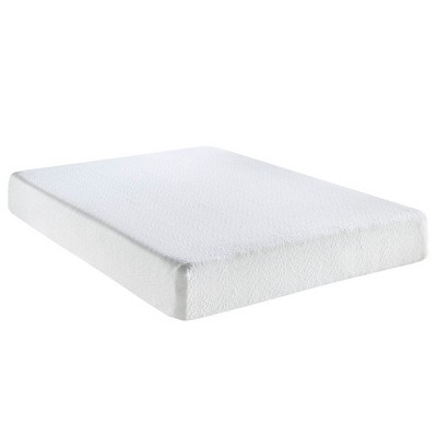 Classic Brands 8 Inch Memory Foam Adjustable Base Friendly Medium Firm Mattress with Knit Cover and Support Layer, Queen, White