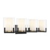 Savoy House Eaton 4 - Light Vanity in  Matte Black/Warm Brass - 3 of 4