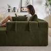 108" Chenille Modular L-Shaped Sectional Sofa with Right Chaise & 6 Pillows - 3 of 4