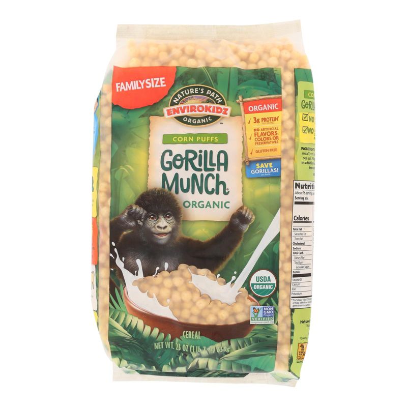EnviroKidz Organic Gorilla Munch Corn Puffs - Case of 6/23 oz, 2 of 7