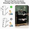 Shoe Storage Cabinet with 2 Flip Drawers, Slim Modern Shoe Organizer for Entryway, Hallway - 4 of 4