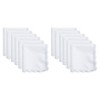 Saro Lifestyle Timeless Hand Crochet Trim Handkerchief, 13"X13", White - 2 of 3