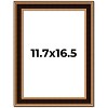 PosterPalooza | Weathered Gold Picture Frame - UV Acrylic, Foam Board Backing, Hanging Hardware - 2 of 4