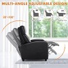 AZL1 Life Concept Accent Chairs Manual Recliner Chair Winback Single Sofa Massage and Heating Casual Chair For Living Room, Black, 29.2"*25.2"*38.7" - 2 of 4
