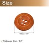 Unique Bargains Wooden DIY Craft Clothing Sewing Buttons 50 Pcs - 2 of 4