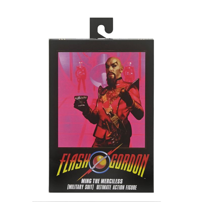 NECA King Features Flash Gordon 1980 Ultimate Ming with Red Military Outfit  7&#34; Scale Action Figure, 3 of 7