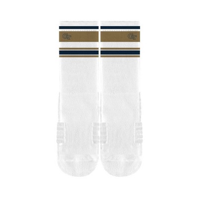 NCAA Georgia Tech Yellow Jackets  Adult Retro Crew Socks - M/L