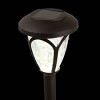 8pk 17" Solar Pathway Lights Brown - Alpine Corporation: Weather-Resistant, No Assembly Required - 3 of 4
