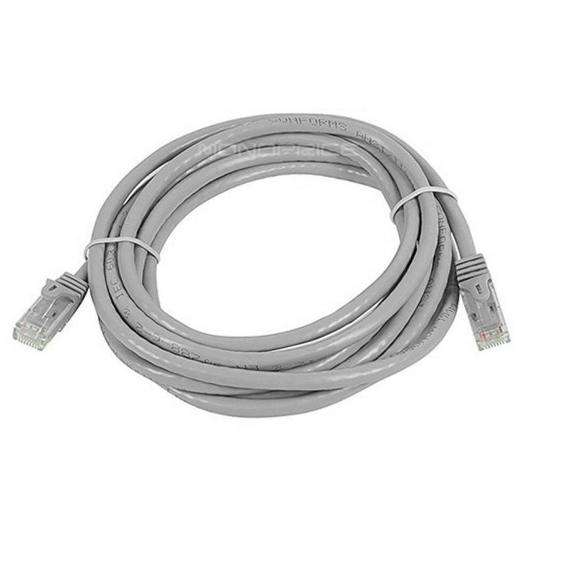 Monoprice Cat6 Ethernet Patch Cable - 10 Feet - Gray | Network Internet Cord - RJ45, Stranded, 550Mhz, UTP, Pure Bare Copper Wire, 24AWG - Flexboot, 4 of 7