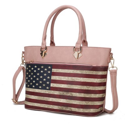 MKF Collection Lilian Vegan Leather Women’s FLAG Tote Bag by Mia K