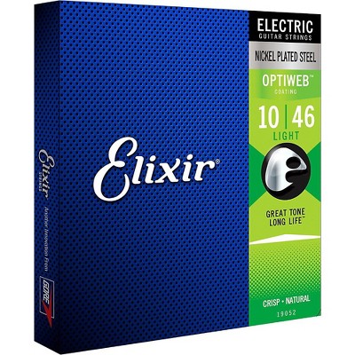 Elixir Electric Guitar Strings with OPTIWEB Coating, Light (.010-.046)