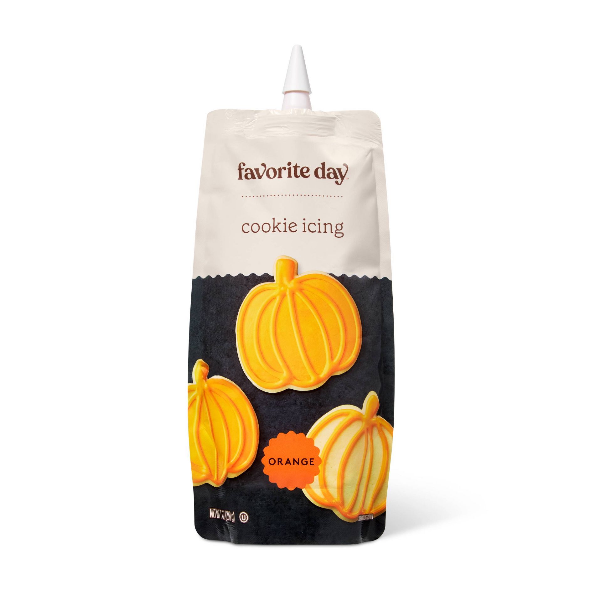 Halloween Orange Cookie Icing - 7oz - Favorite Day™