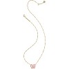 Elegant Bow Pendant Necklace Short Fashion Jewelry for Women GOLD - IVORY MOTHER OF PEARL - 3 of 4