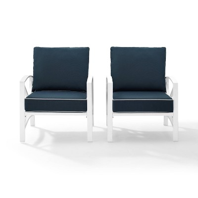 Kaplan 2pc Outdoor Seating Set - White - Crosley