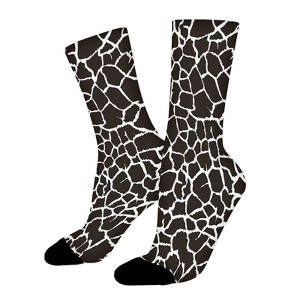 Animal Fur Women Printed Crew Socks Funny Funky Socks Soft Polyester Novelty Gifts for Artists Men - 1 of 1