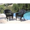 HomeStock  Wicker Chair with Cushion - Set of 2 - 4 of 4
