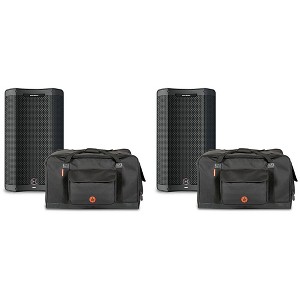 Harbinger VARI V3412 12" Powered Speakers Package With Avenue II Road Runner Bags - 1 of 4