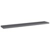 vidaXL Bookshelf Boards 4 pcs High Gloss Gray 23.6"x3.9"x0.6" Engineered Wood - 2 of 4