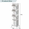 QingMoon Laundry Hamper with Wheels, 4-Tier Laundry Storage Organizer with Removable Baskets, Stackable Laundry Cart for Laundry Room or Small Space - 4 of 4