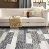 Area Rugs 4x6 Non-Slip Modern Geometric Floor Carpet Stain-Resistant Low Pile Throw Rug Machine Washable Contemporary Accent Rug Gray Green - 2 of 4