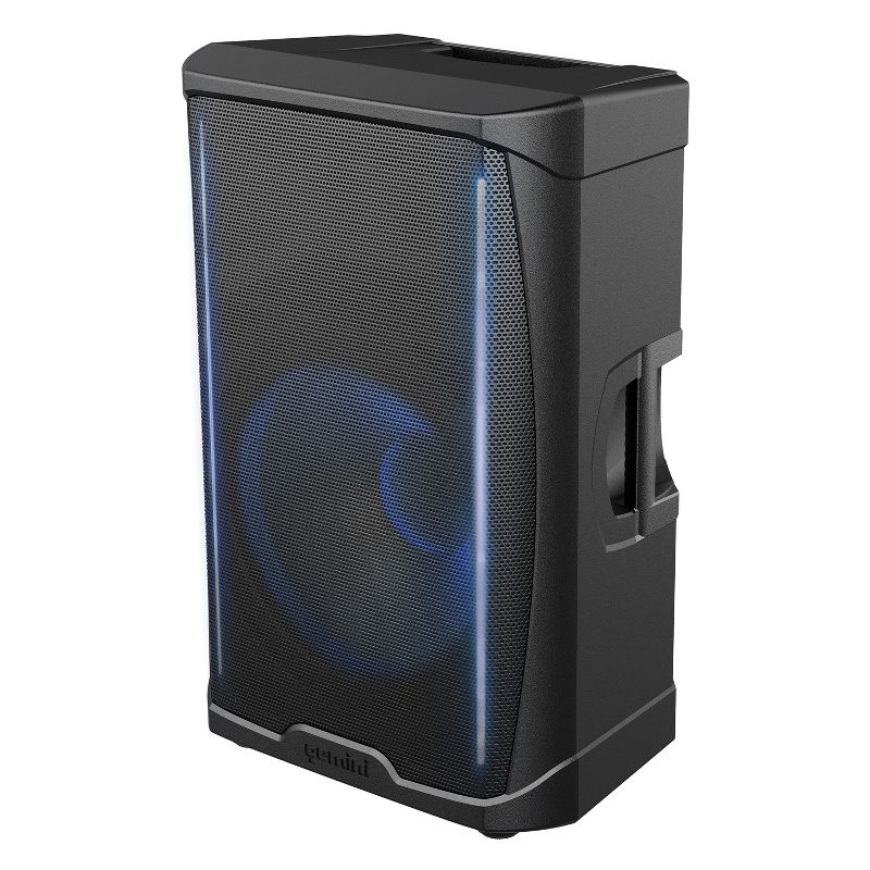 Gemini® GD PRO Series GDL-215PRO 15-In. 1,300-Watt Professional PA Speaker with Bluetooth®, TWS Link, Microphone, and LED Party Lighting, 1 of 6