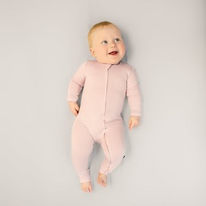Larkspur Baby Zip Romper in Rose - 1 of 3