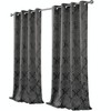 Kate Aurora 2 Pack Delaney Room Darkening Damask Print Grommet Curtain - 3 of 4