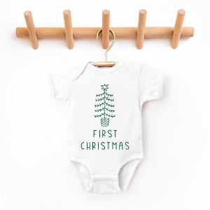 The Juniper Shop First Christmas Tree Baby Bodysuit - 1 of 2