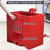 Ballast Box 3 Point Category 1 Tractor, 800lbs Capacity Tractor Ballast with 2" Hitch Receiver, Fits Category 1 Tractor Attachment - 2 of 4