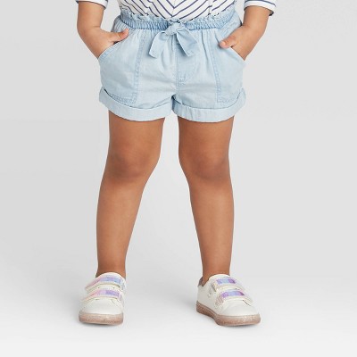 Oshkosh B'gosh Toddler Girls' Chambray Short Sleeve Tulle Dress - Light  Pink/blue Denim : Target