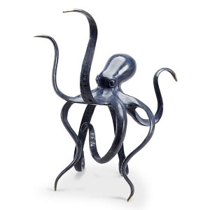 SPI Home Grabby Octopus Brass Sculpture Coastal Sea Creature Accent for Tabletop Display 13 Inches Tall - 1 of 3