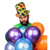 Dress Up America Yellow  Polka Dot Clown Top Hat for Teens and Adults - One Size Fits Most - 3 of 3