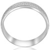 Pompeii3 6mm Mens Handmade Wedding Band 14K White Gold - 3 of 4