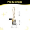 Unique Bargains Resin Lightweight Decorative Tassel Keychain Handle Charm Black with Gold Foil 1 Pc - 2 of 4