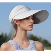 Anna-Kaci Women's Sporty Wide Brim Sun Visor Hat with Adjustable Back Strap Lightweight UV Protection Cap for Outdoor Activities - 3 of 4
