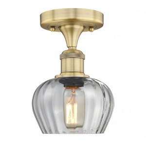 Fenton - 1 Light Semi-Flush Mount In Industrial Style-8.25 Inches Tall and 6.5 Inches Wide - 1 of 1
