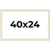 PosterPalooza | 40x24 Wide Barnwood Picture Frame, UV Acrylic, 6 Finishes - Grey, Brown, White, and Black - 2 of 4