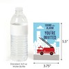 Big Dot of Happiness Fired Up Fire Truck - Fill In Firefighter Firetruck Baby Shower or Birthday Party Invitations (8 count) - 3 of 4