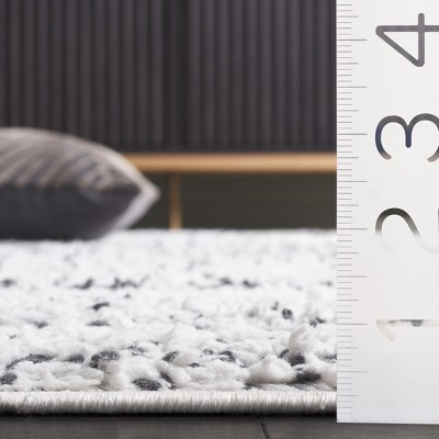 Alamo Charcoal and Ivory Synthetic Flat Woven Area Rug