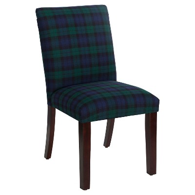 Printed Parsons Dining Chair Blue Plaid - Threshold™