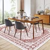 Vintage Washable Rugs, Soft Non-Slip Rugs, Stain Resistant Bohemian Style Low Pile Rugs, Living Room Rugs, Kitchen Rugs, Bedroom Rugs - 3 of 4