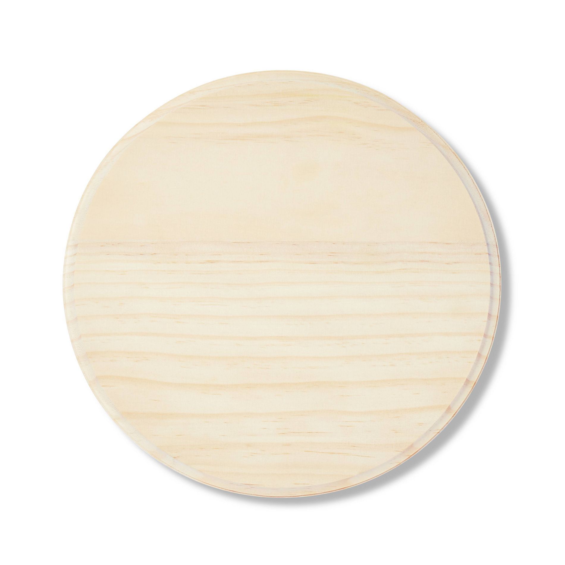 12" Round Wood Disc - Mondo Llama™: Unfinished Craft, Wooden Round, Adult Art Design