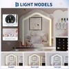 Kids Vanity with Lighted Mirror, Little Girl Vanity and Stool, Toddler Makeup Table Set and Makeup Playset for 3-8 Girls - 4 of 4