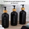 Matte Shampoo - Conditioner - Shower Gel Dispenser 17 fl oz (500ml) - 2 of 4